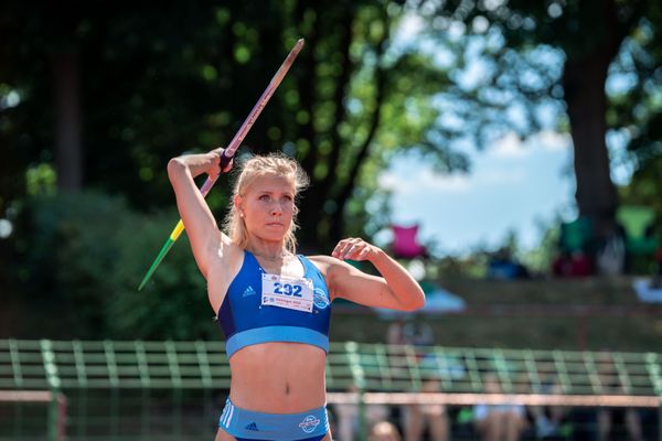 Veronique Quednau (Rukeli Trollmann e. V.) am 02.07.2022 waehrend den NLV+BLV Leichtathletik-Landesmeisterschaften im Jahnstadion in Goettingen (Tag 1)